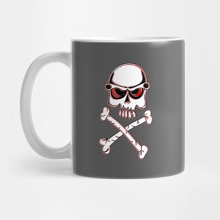 No Passage Skull Crossbones Danger Warning Hazard Bones Risk Mug